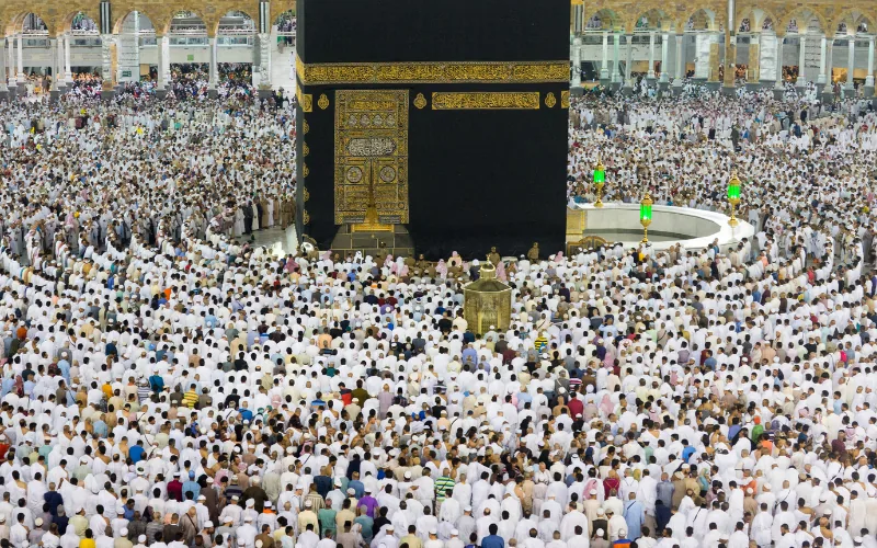 Economy non-shifting Hajj 2027 departing Manchester — Makkah, Mina and Madinah