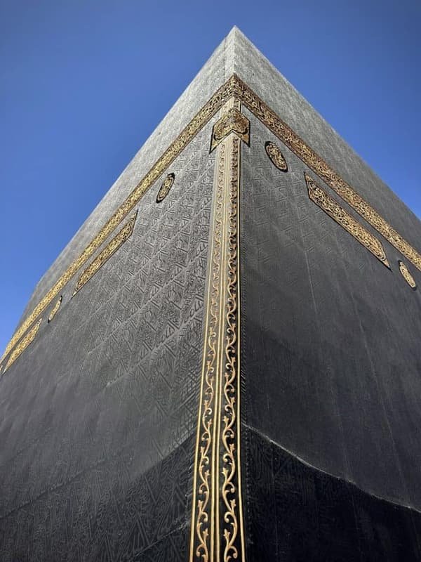 Pilgrims at the Holy Kaaba in Makkah