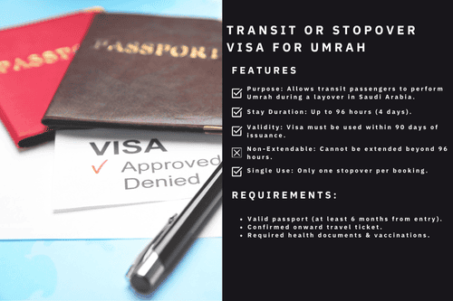 TRANSIT OR STOPOVER VISA FOR UMRAH